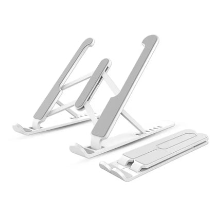 Suporte Notebook Regulável Plástico Resistente Base Ergonômica Premium Ideal Para Mesa Escritório Home Office Acessório Durável